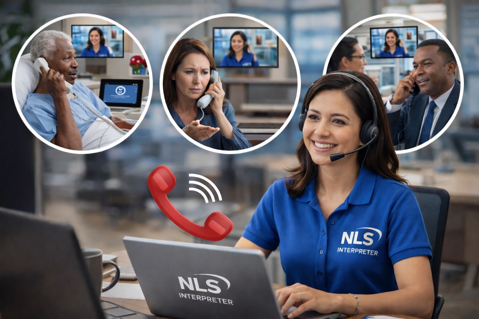 Phone interpretation services for healthcare, customer support, government agencies, and emergency communication